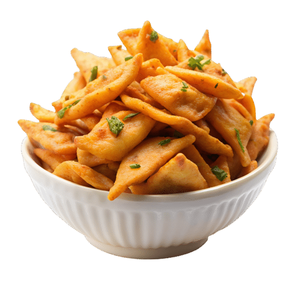Tasty assamese nimki in a bowl ; Delicious assamese nimki