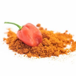 Assamese Ghos pepper Powder with a ghost pepper, Bhut jolokia
