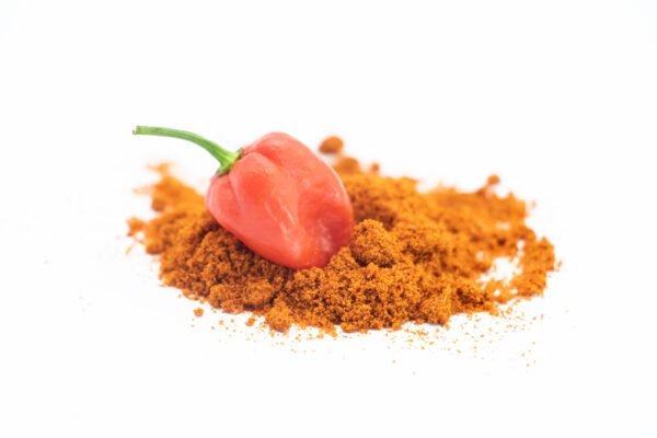 Assamese Ghos pepper Powder with a ghost pepper, Bhut jolokia