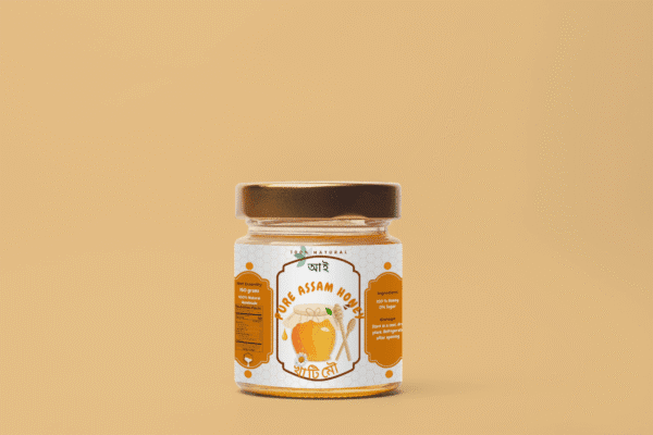 Assamese Raw Honey by assamyumm in a glass jar
