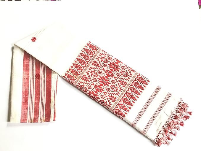 The Assamese Gamosa : Premium-Handwoven
